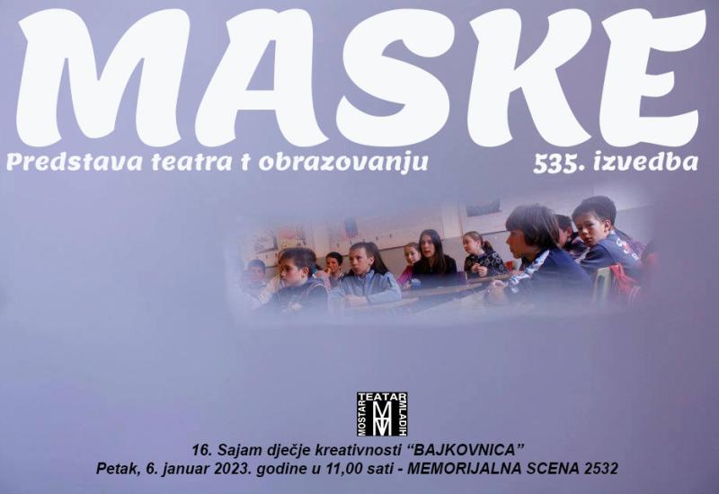 U petak predstava ''Maske'' na ''Bajkovnici''
